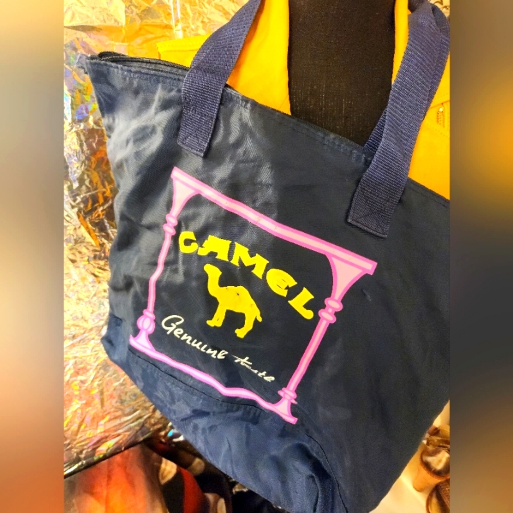 Vintage camel tote bag